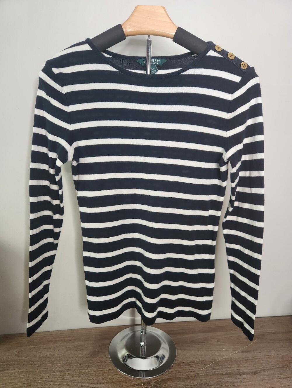 Lauren Ralph Lauren Long-Sleeve Striped Shirt